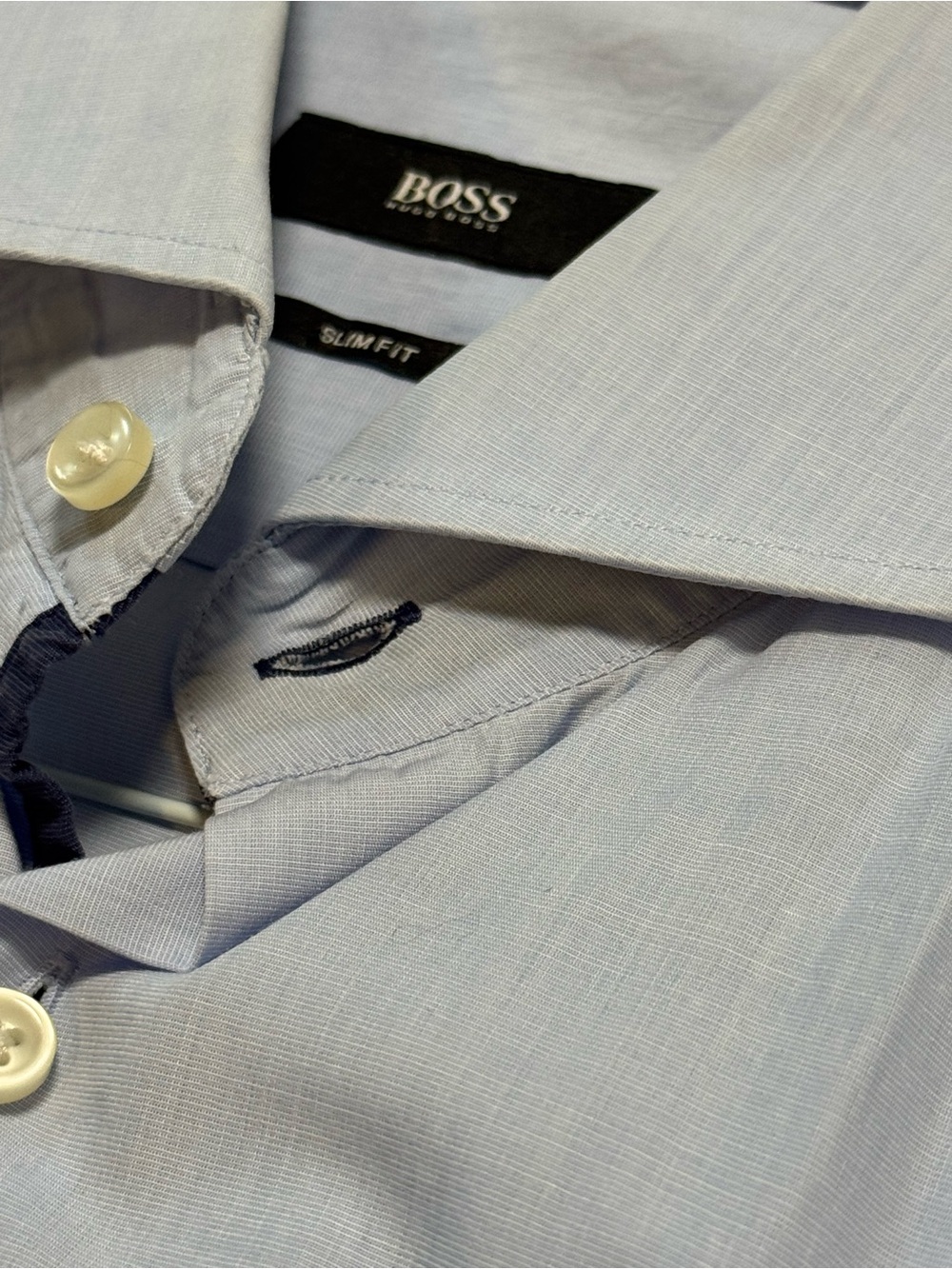 $285.00 BOSS Slim Fit Light Blue Men’s Dress Shirt